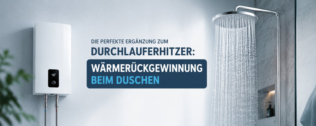 Die perfekte Ergänzung zum Durchlauferhitzer: Wärmerückgewinnung beim Duschen