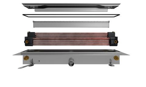 Duschrinne Twinline 10-Rohr