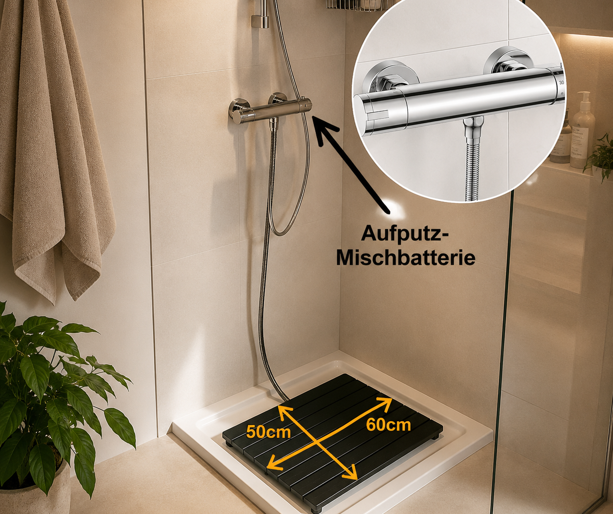 Unocconi Duschplatte - Wärmetauscher für die Dusche